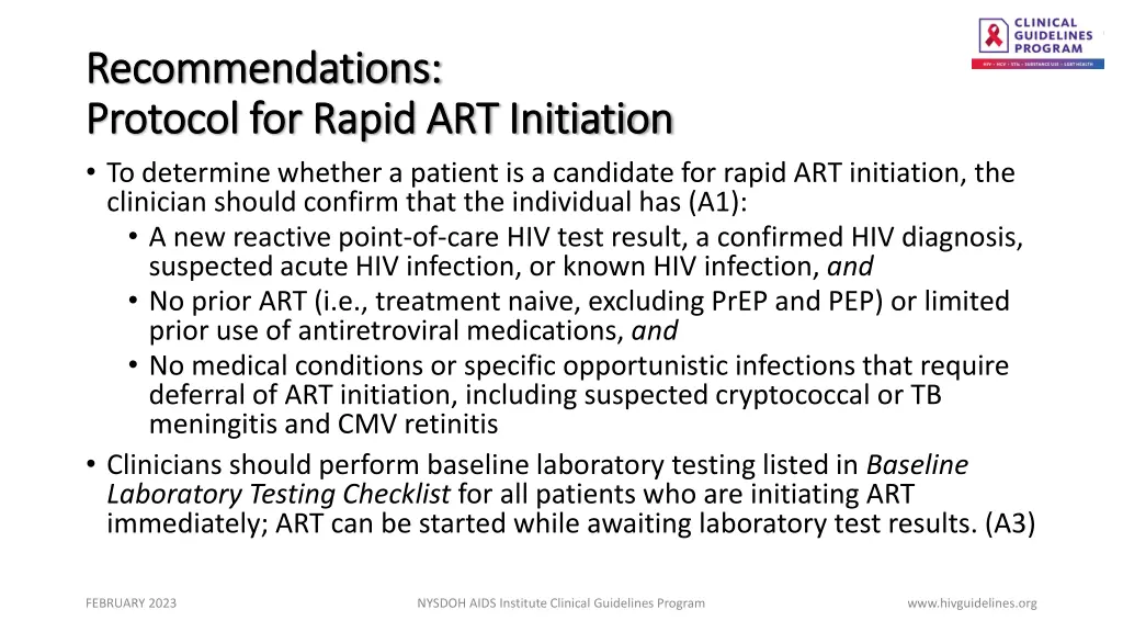 recommendations recommendations protocol