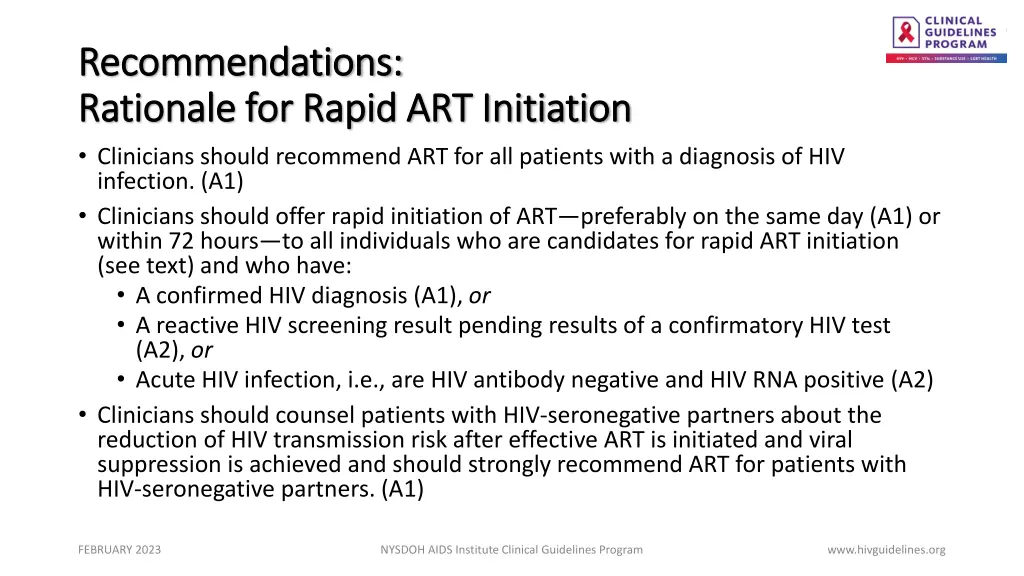 recommendations recommendations rationale