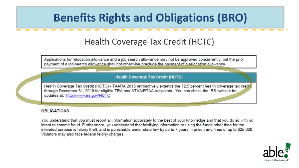 benefits rights and obligations bro 2