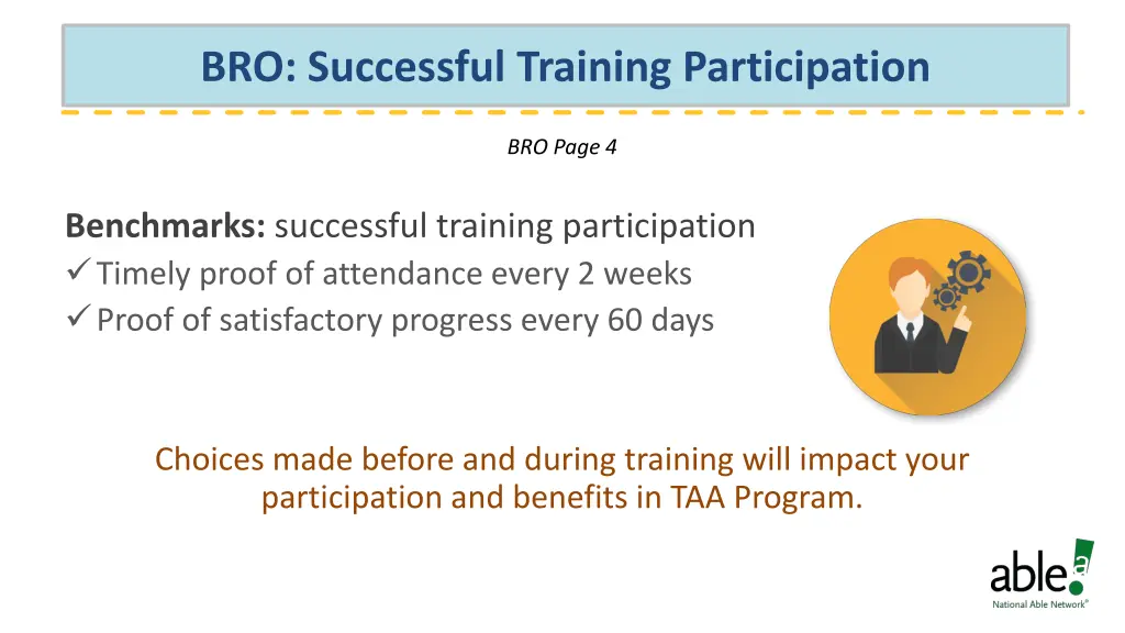 bro successful training participation