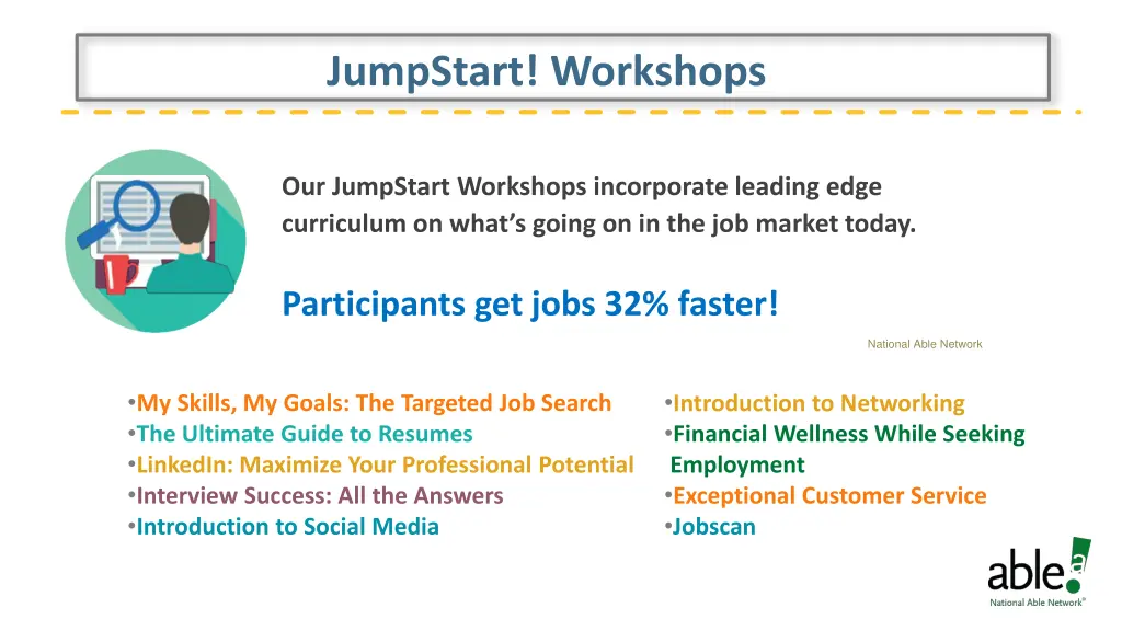 jumpstart workshops