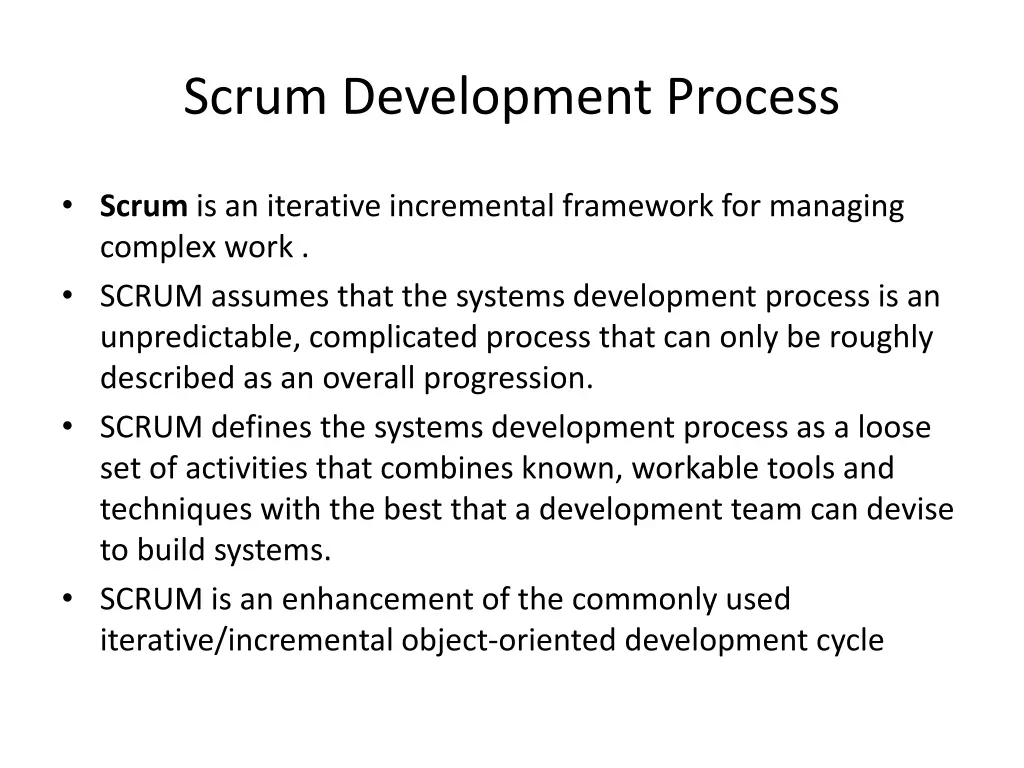 scrum development process