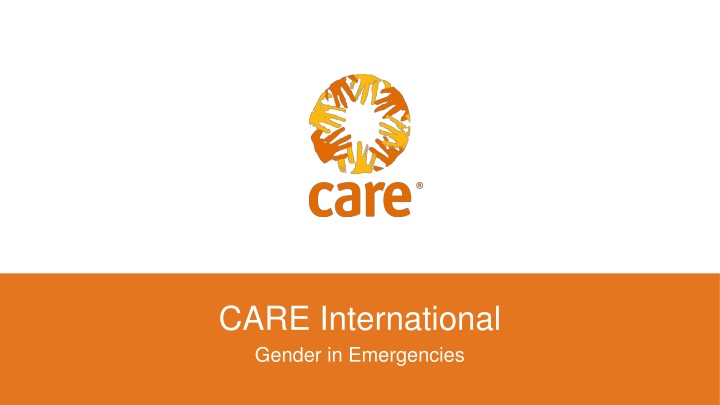 care international gender in emergencies