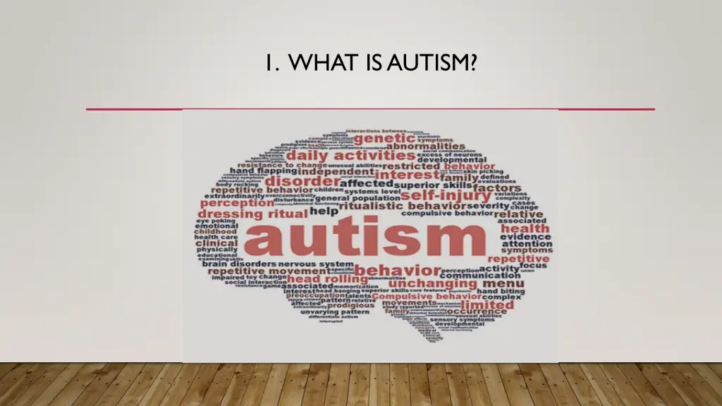 1 what is autism