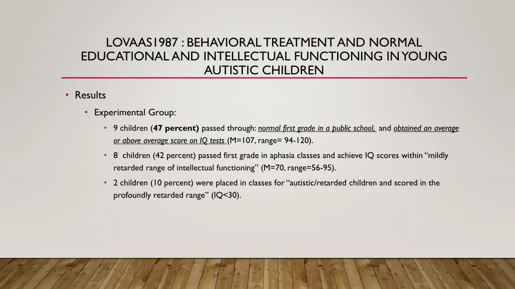 lovaas1987 behavioral treatment and normal 1