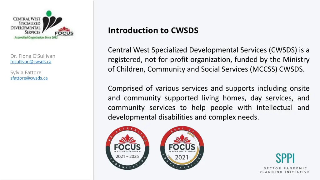 introduction to cwsds