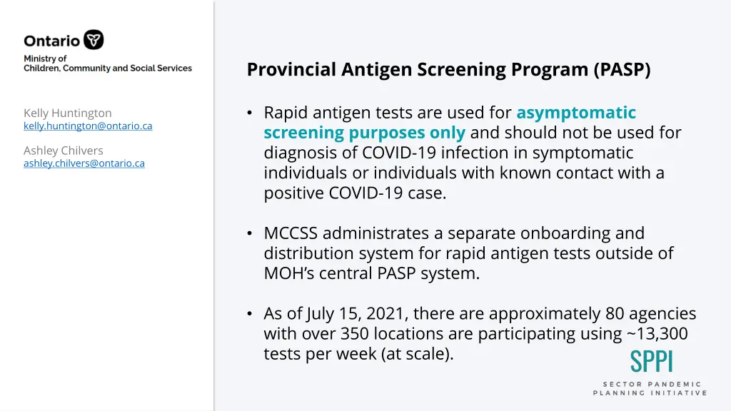 provincial antigen screening program pasp 2