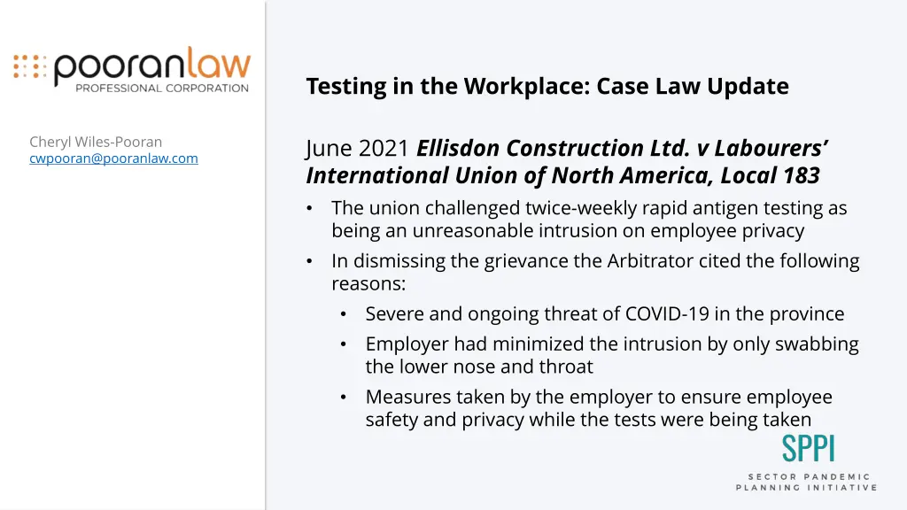 testing in the workplace case law update 1