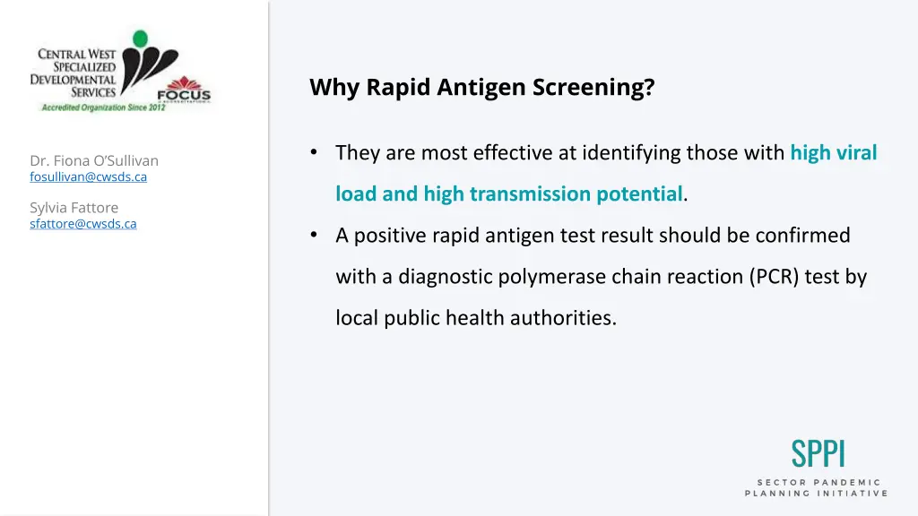 why rapid antigen screening 1