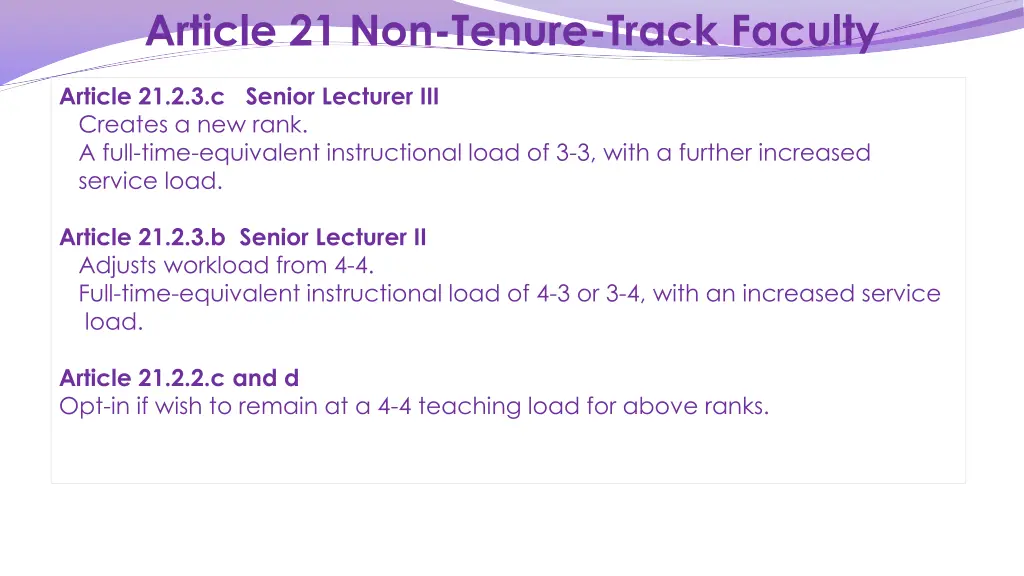 article 21 non tenure track faculty