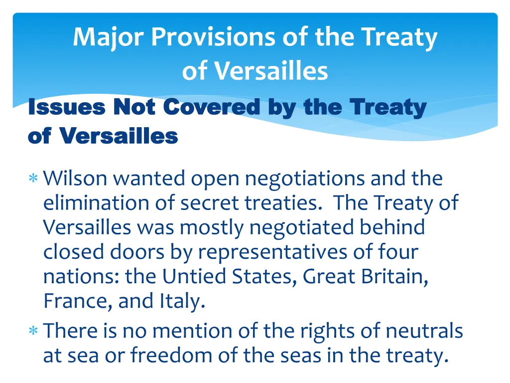 major provisions of the treaty of versailles 5