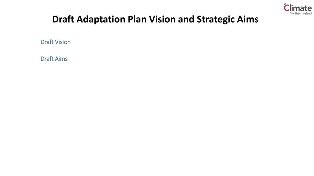 draft adaptation plan vision and strategic aims