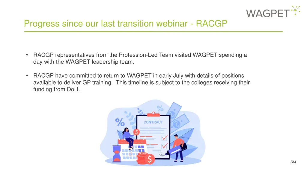 progress since our last transition webinar racgp