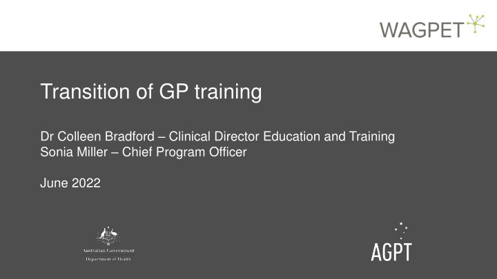 transition of gp training