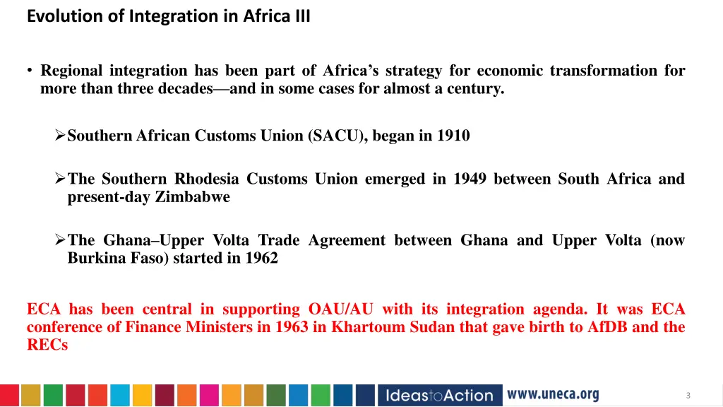 evolution of integration in africa iii