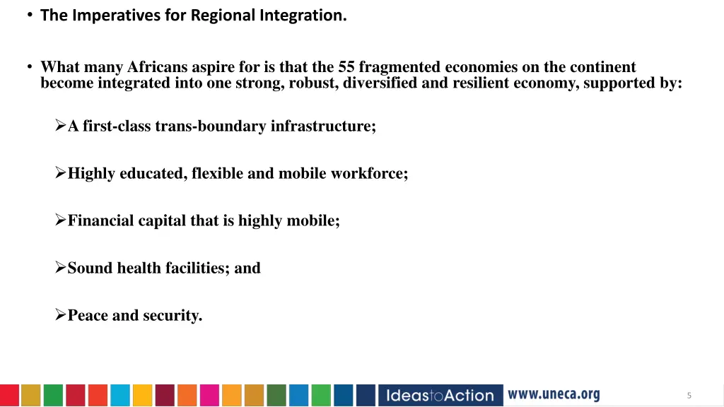 the imperatives for regional integration