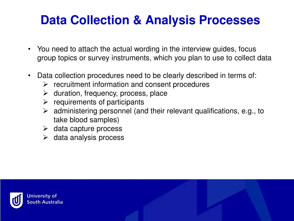 data collection analysis processes