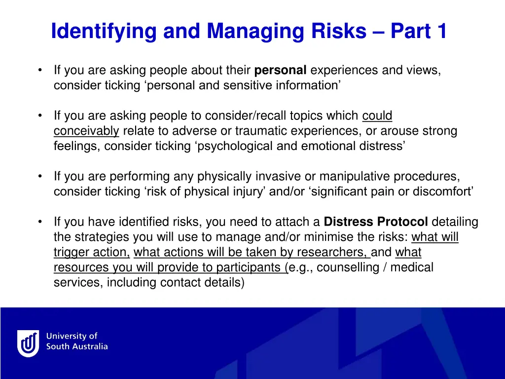 identifying and managing risks part 1