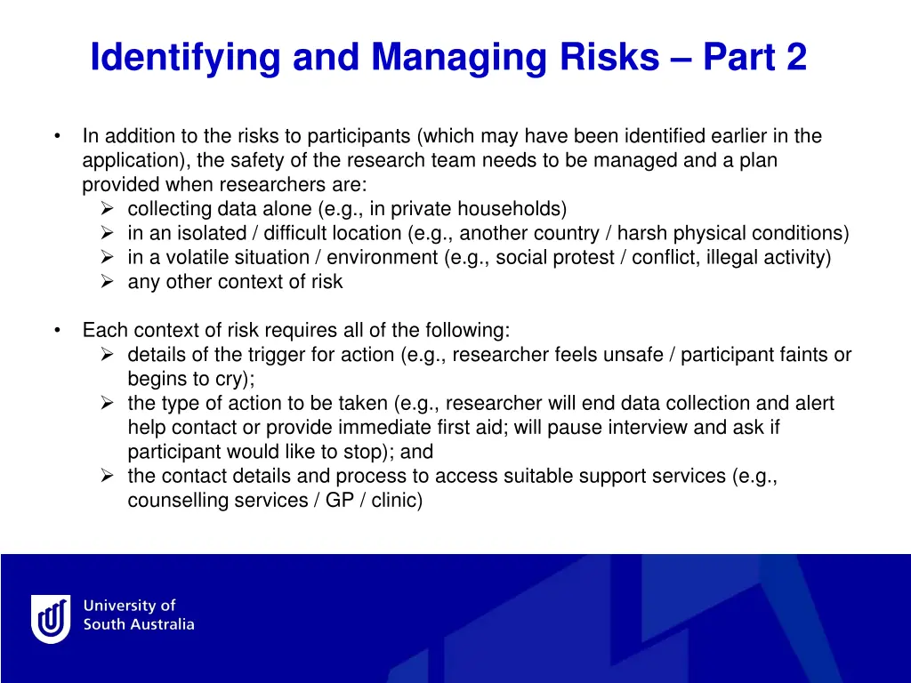 identifying and managing risks part 2