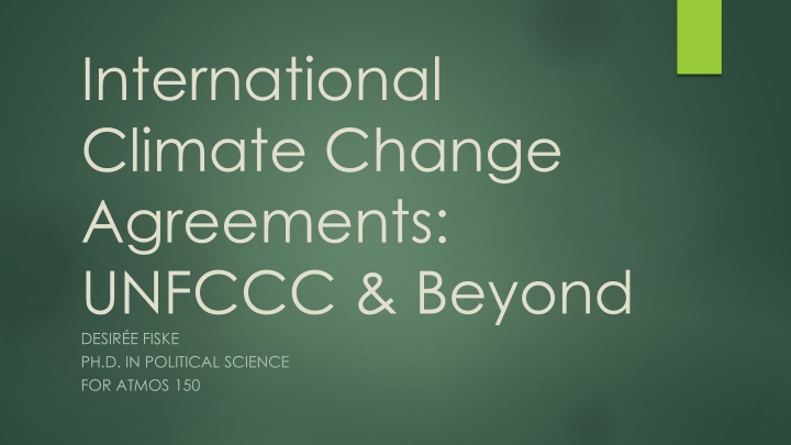 international climate change agreements unfccc