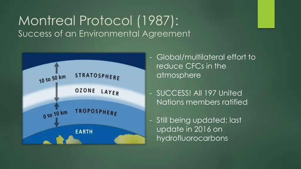 montreal protocol 1987 success