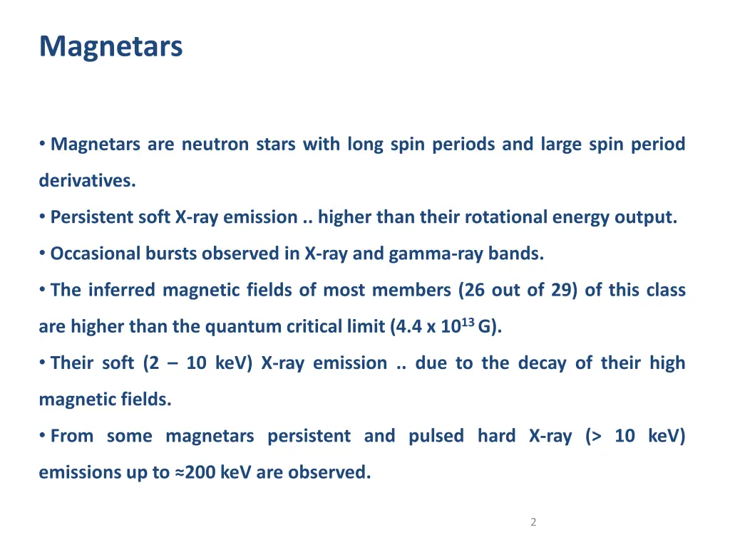 magnetars