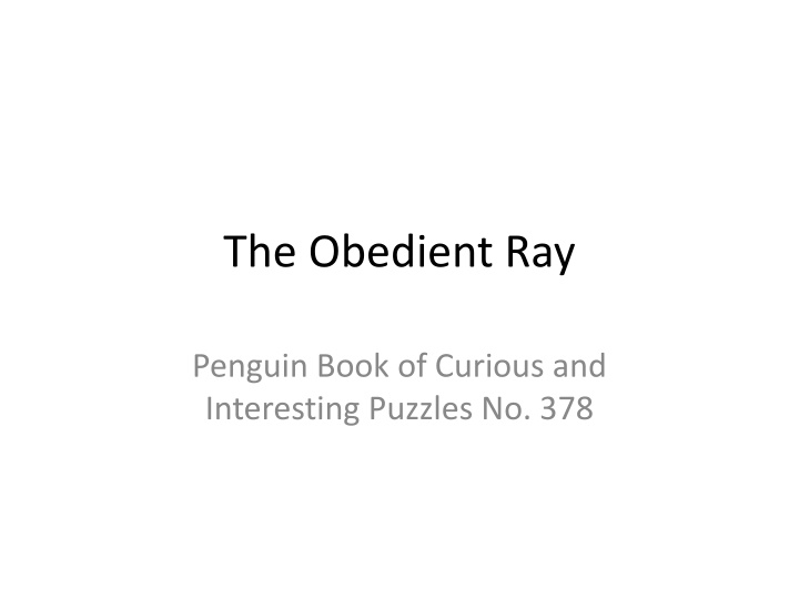 the obedient ray