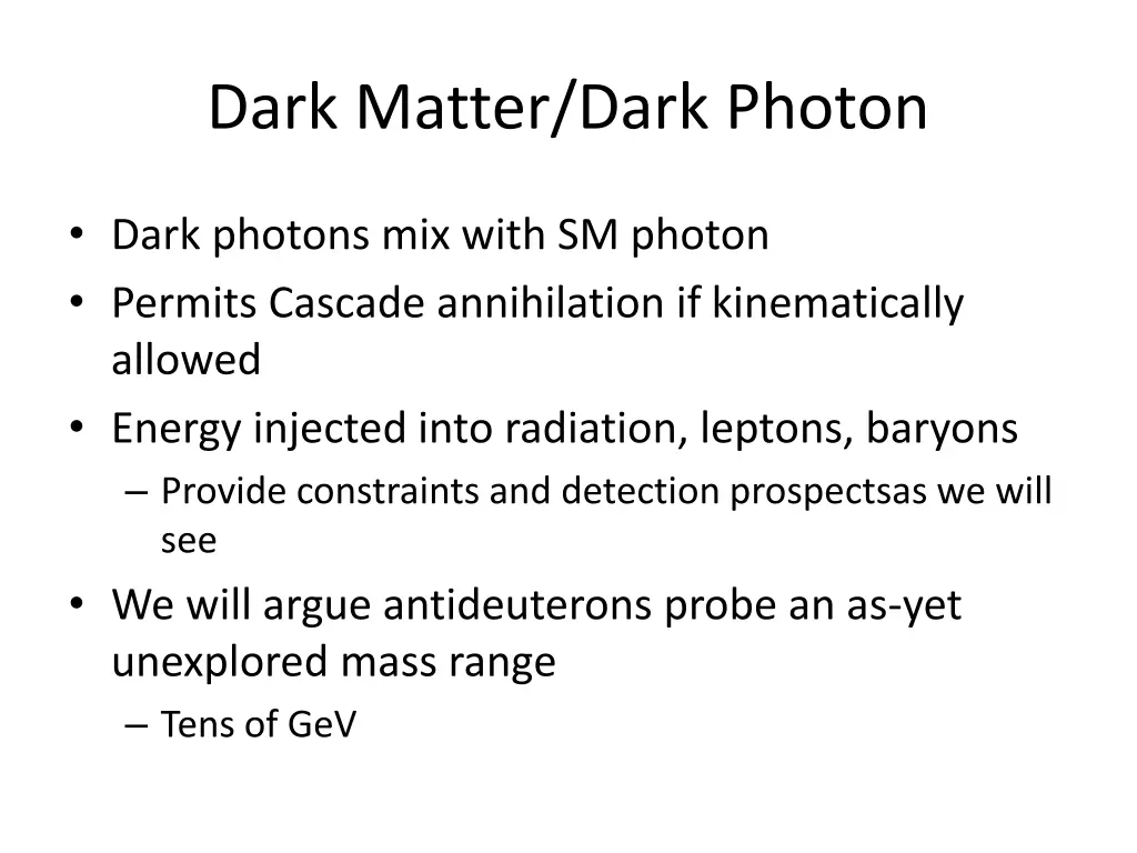 dark matter dark photon