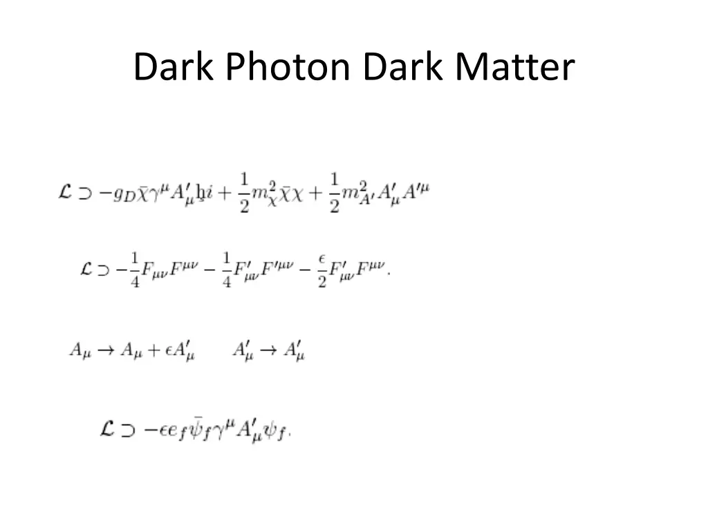 dark photon dark matter