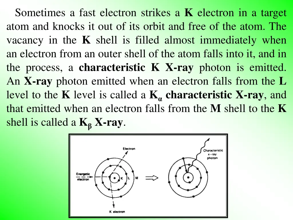 sometimes a fast electron strikes a k electron