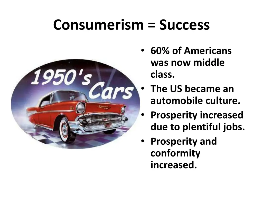 consumerism success