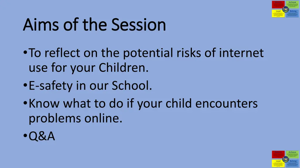 aims of the session aims of the session