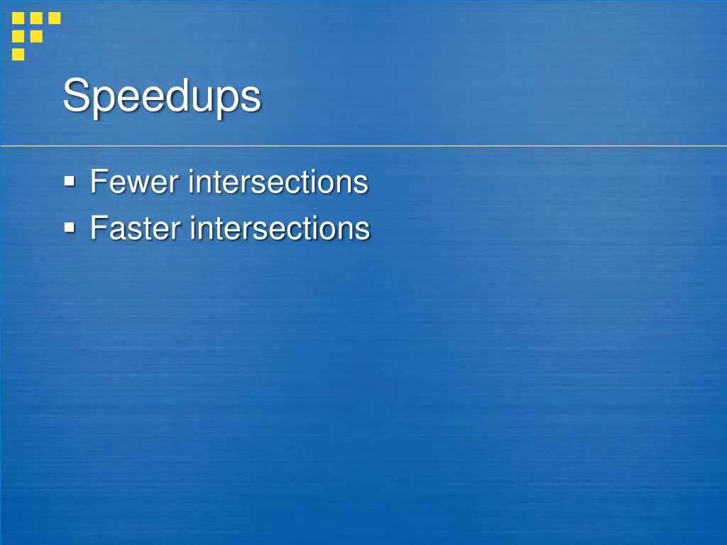 speedups