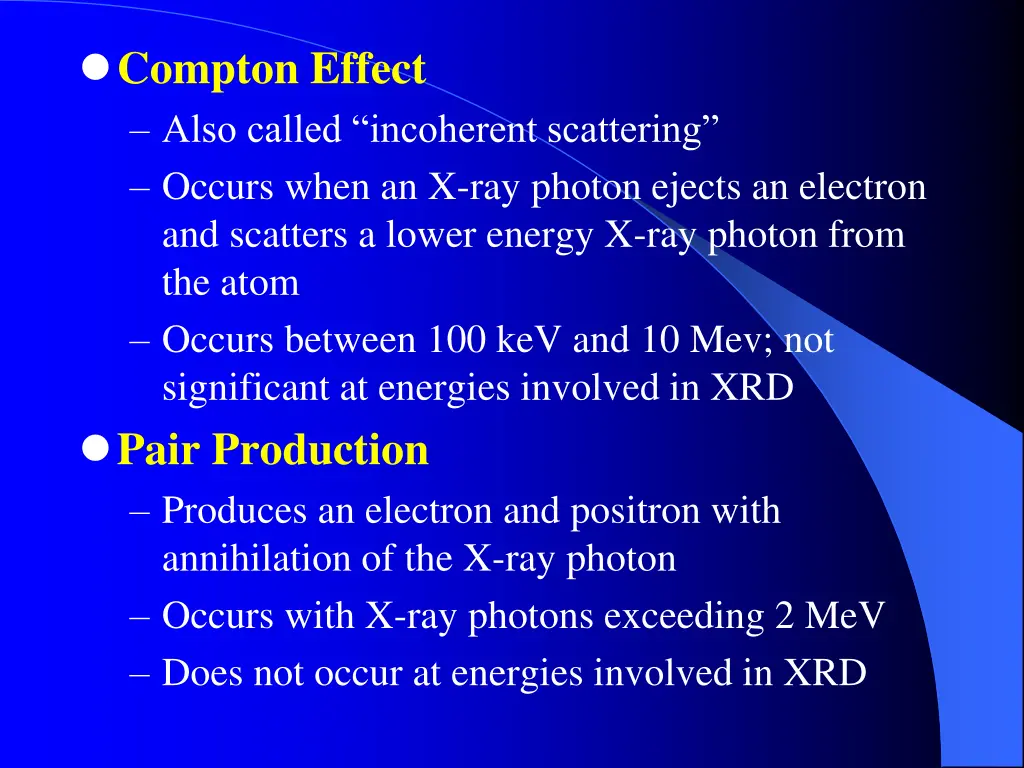 compton effect also called incoherent scattering