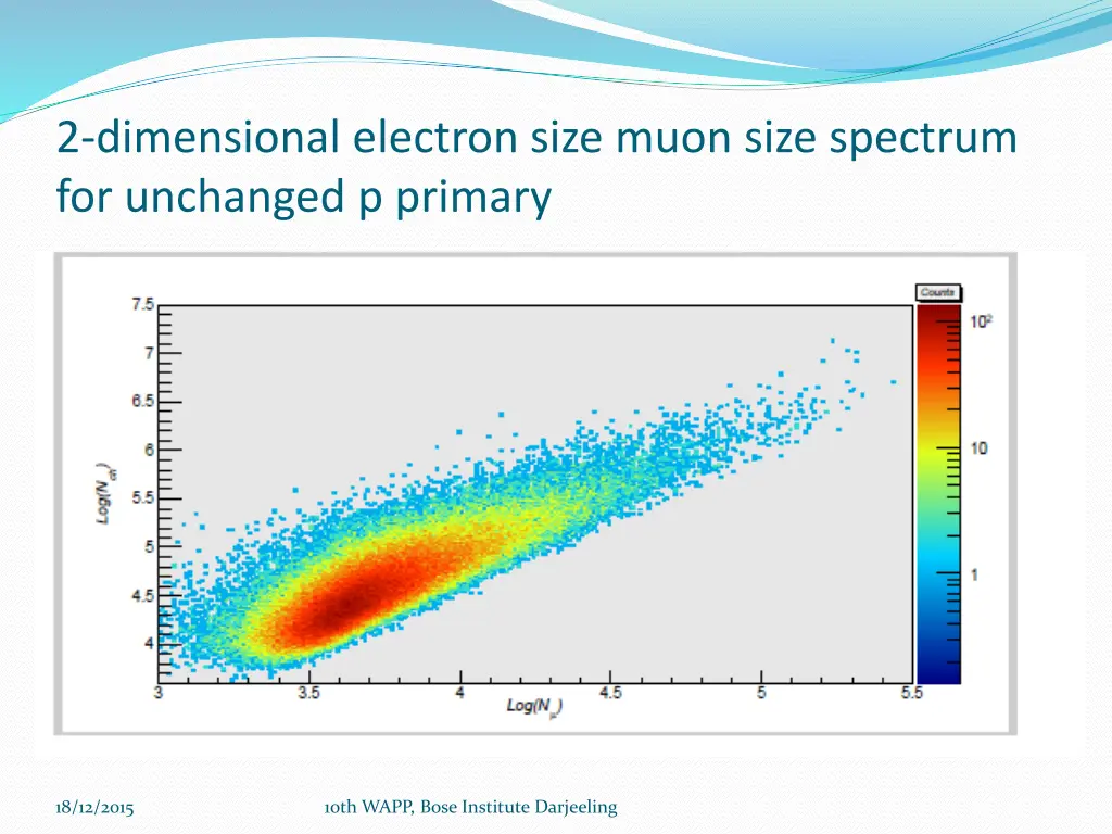 2 dimensional electron size muon size spectrum