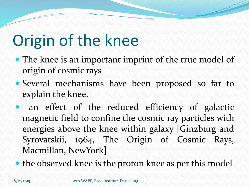 origin of the knee