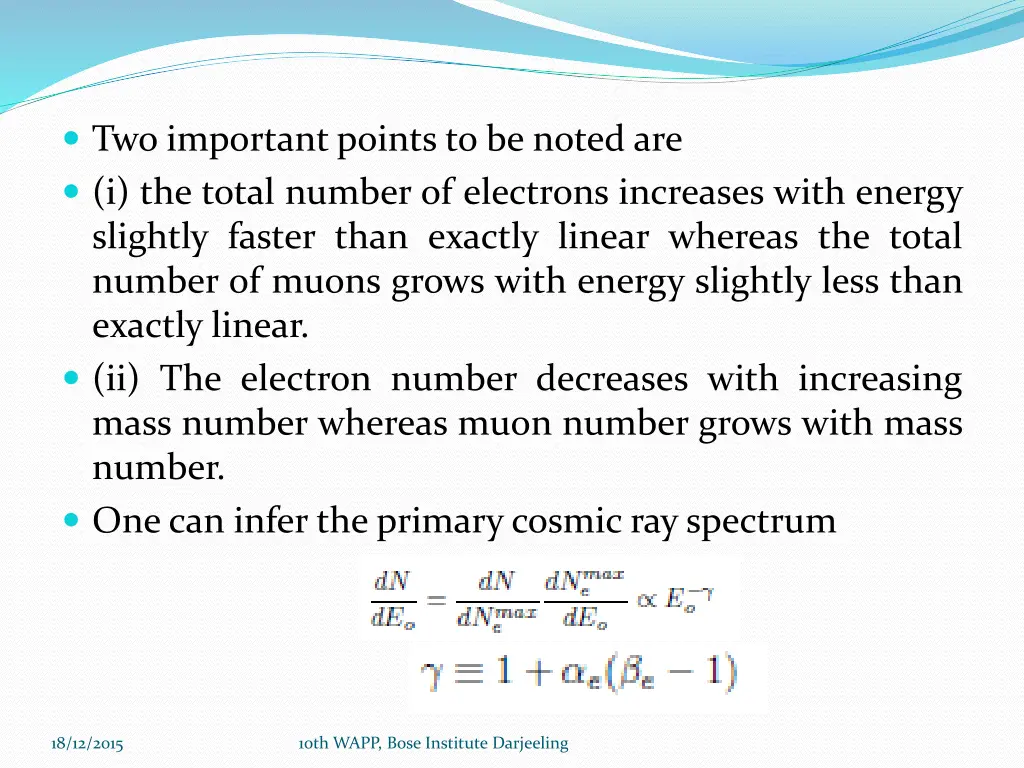 two important points to be noted are i the total