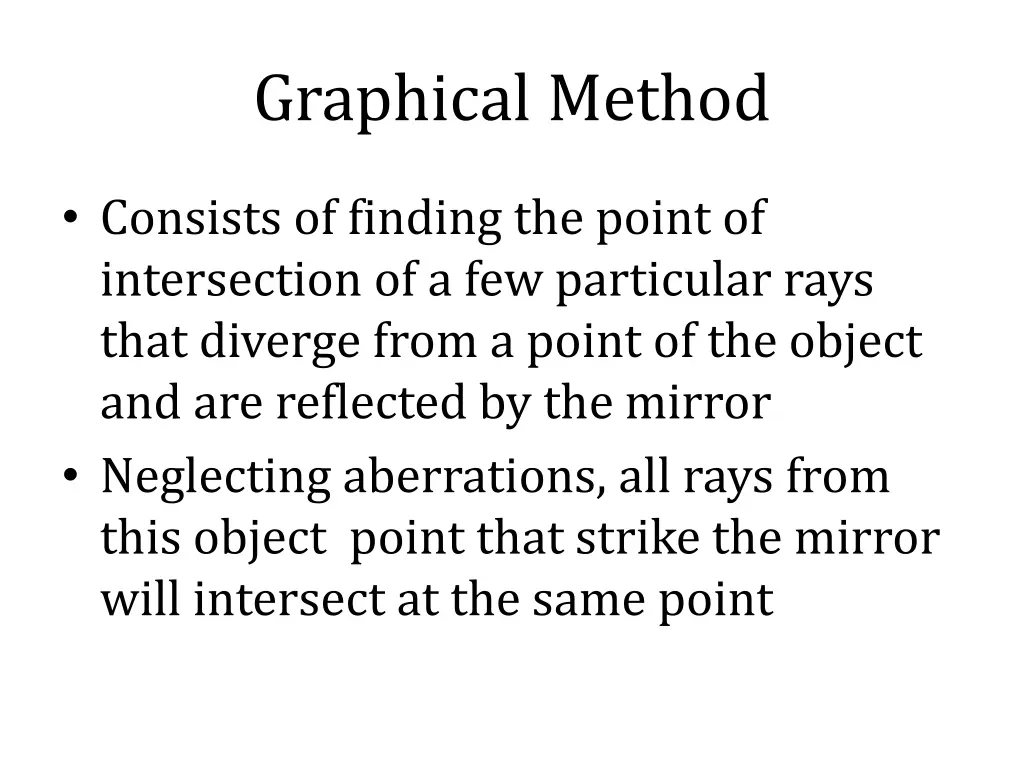 graphical method