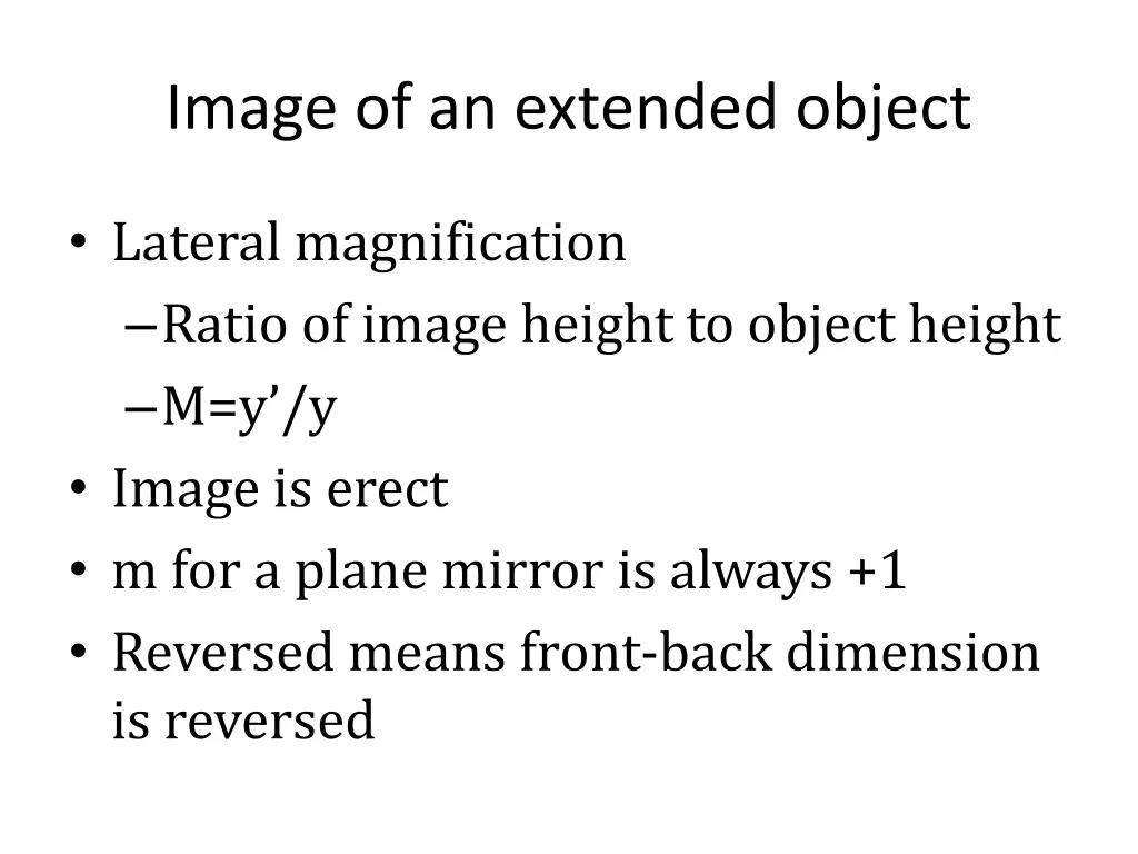 image of an extended object 1