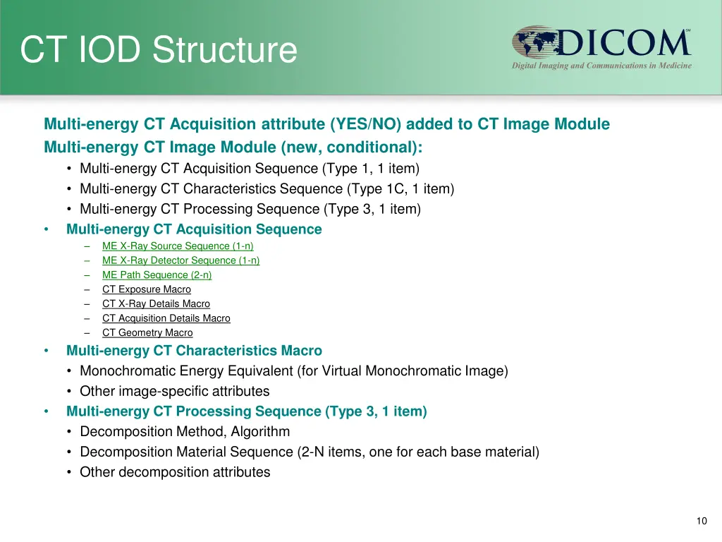 ct iod structure