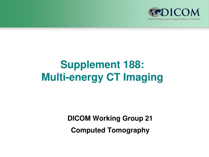 supplement 188 multi energy ct imaging