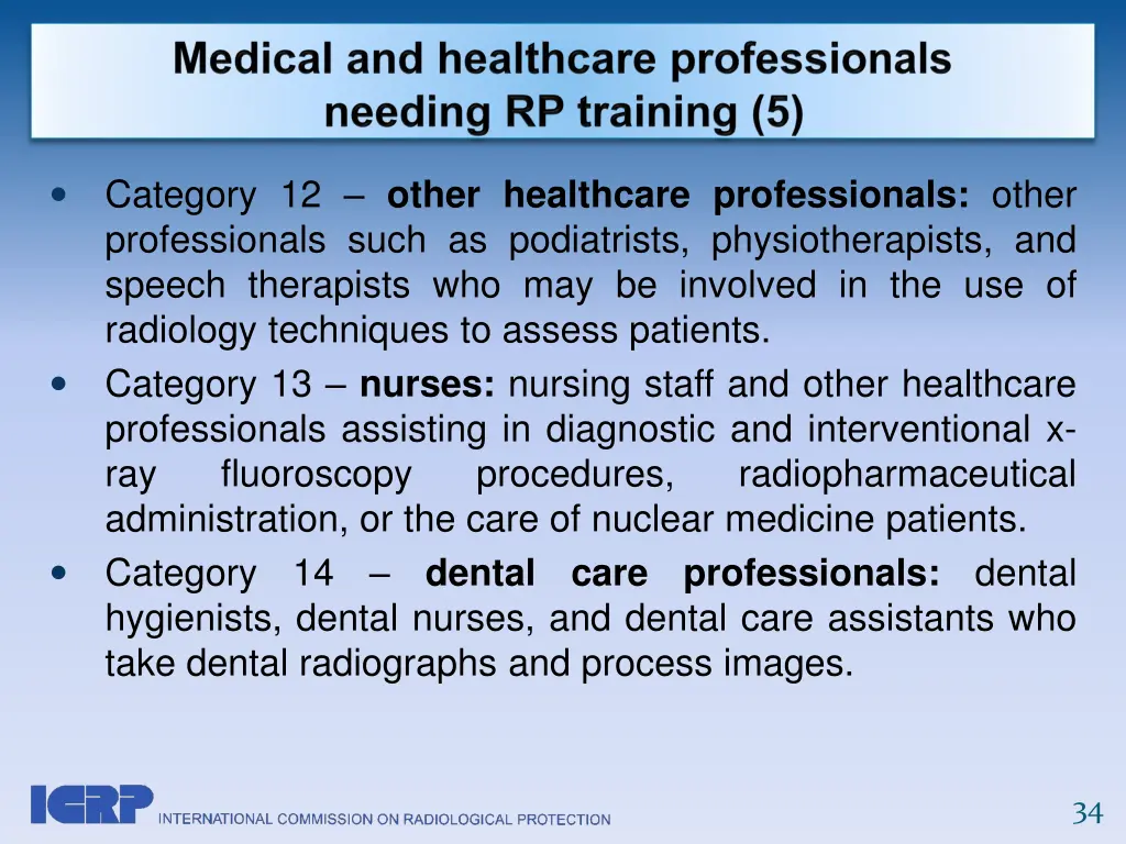 category 12 other healthcare professionals other