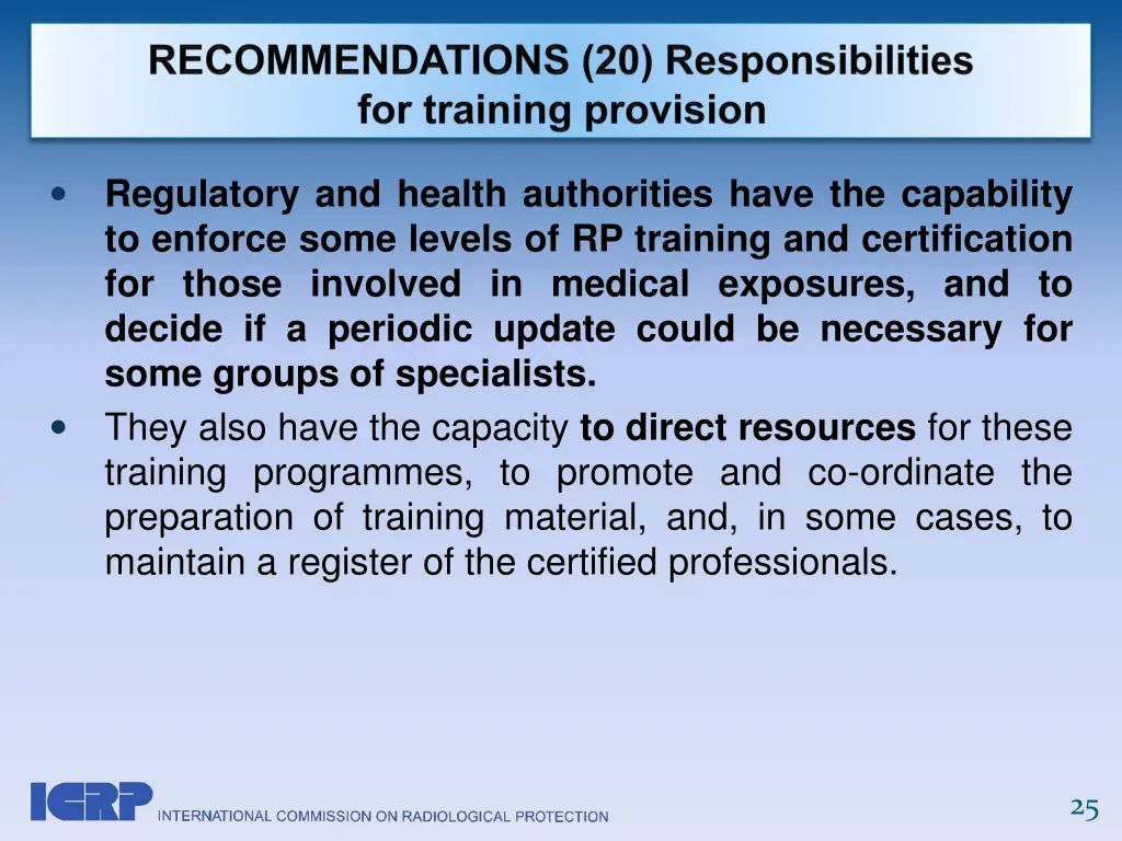 regulatory and health authorities have