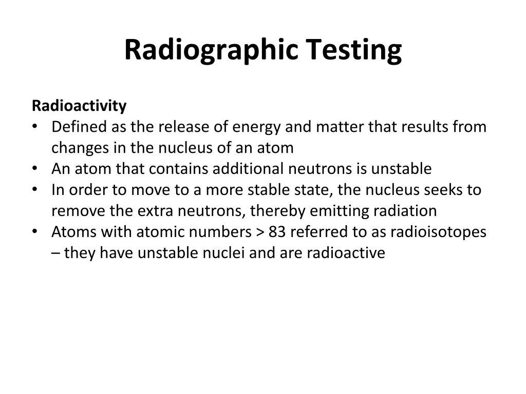 radiographic testing 10