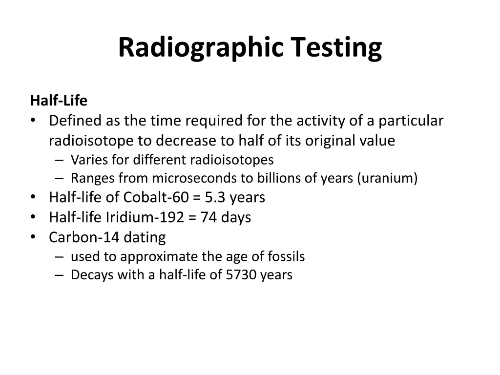 radiographic testing 14