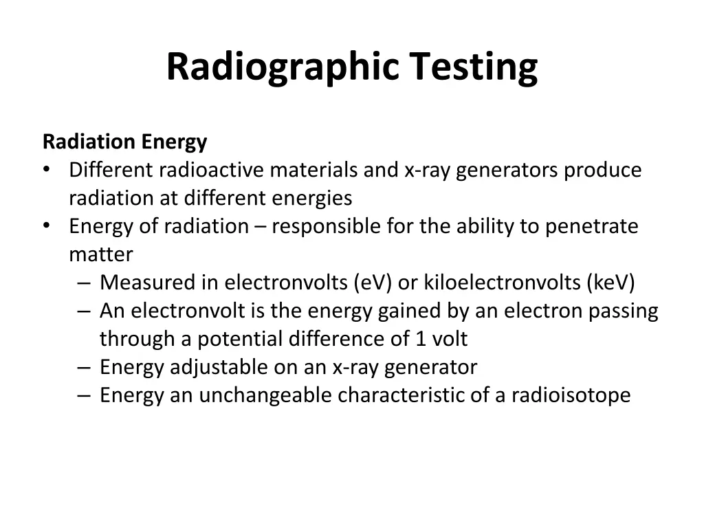 radiographic testing 19