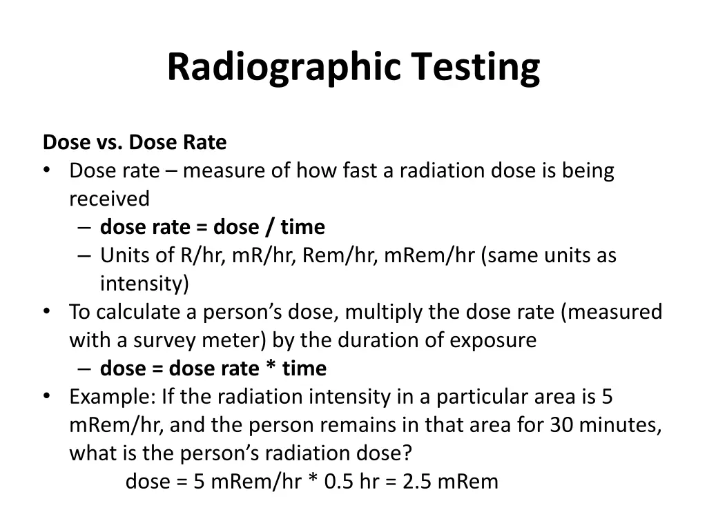 radiographic testing 22