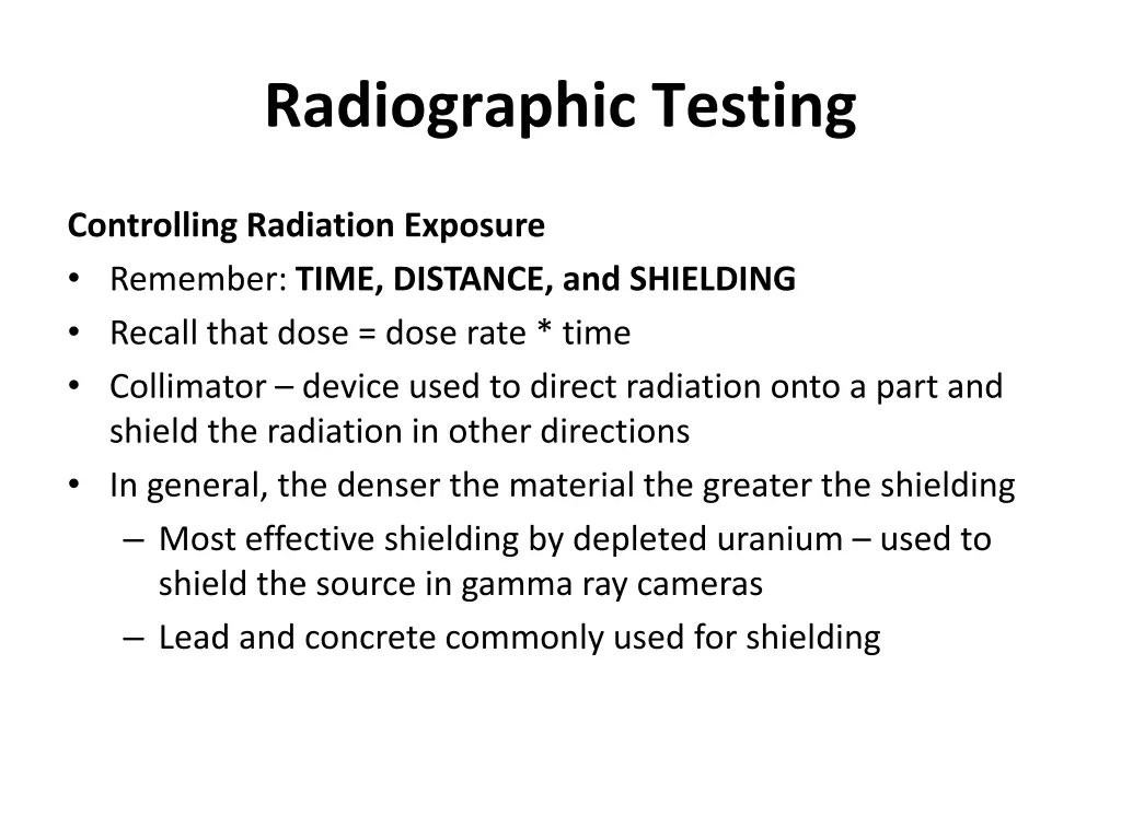 radiographic testing 28