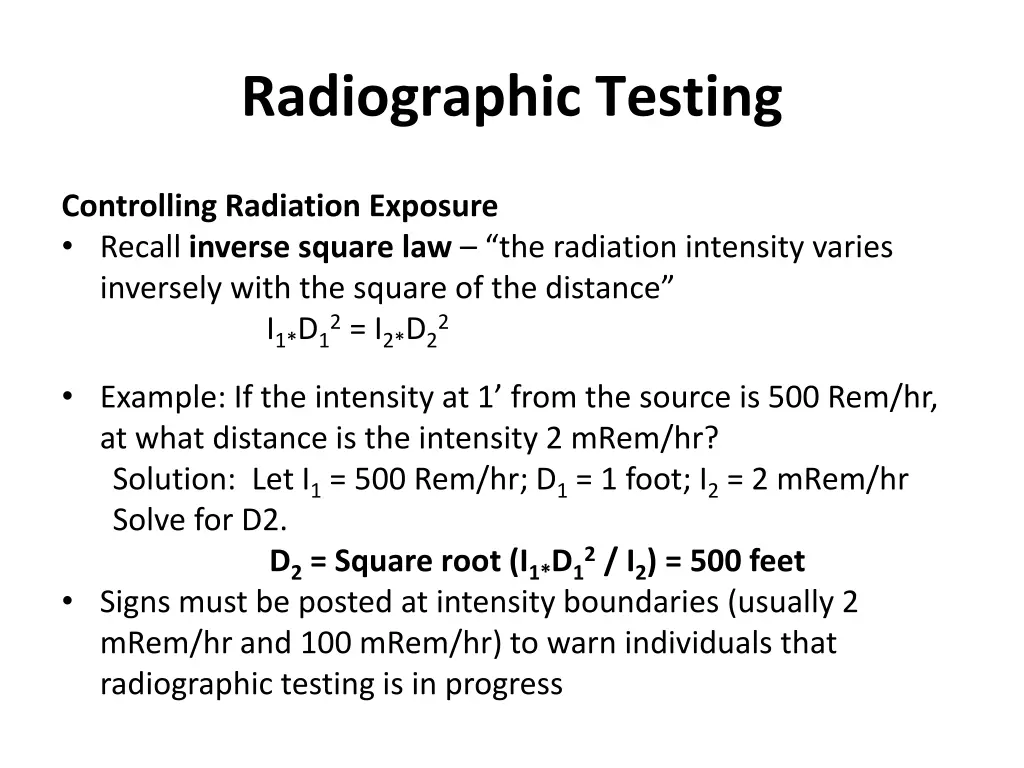 radiographic testing 29