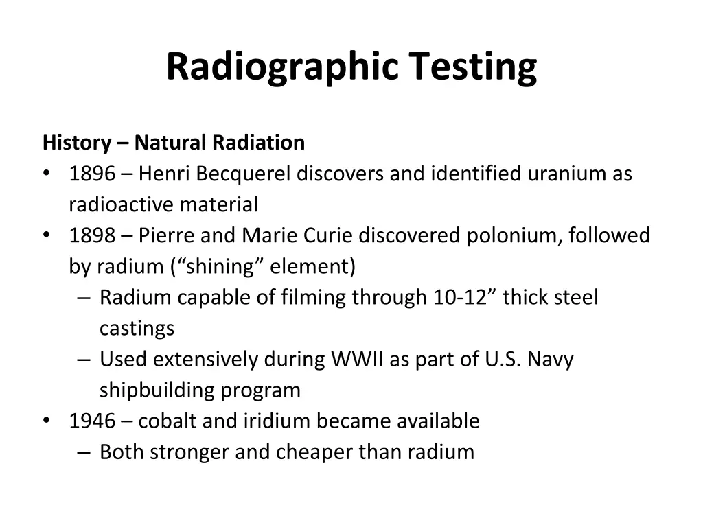 radiographic testing 3